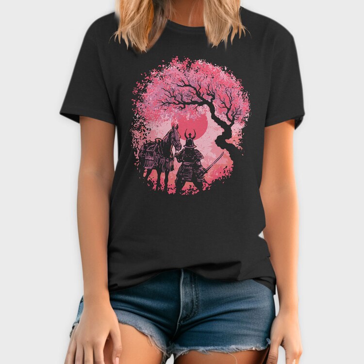 Samurai Horse Landscape, Tricou Barbati (Unisex)
