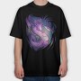 Magical Dragon Creature Rainbow, Tricou Oversize Barbati (Unisex)
