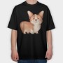 Corgi Cutie, Tricou Oversize Barbati (Unisex)