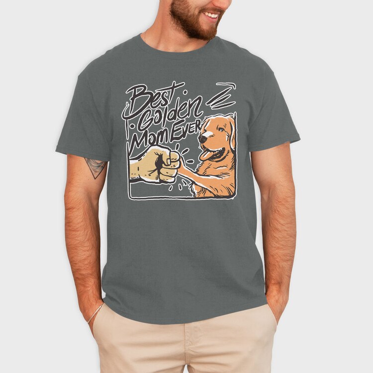 Best Golden Mom Ever Retriever, Tricou Barbati (Unisex)