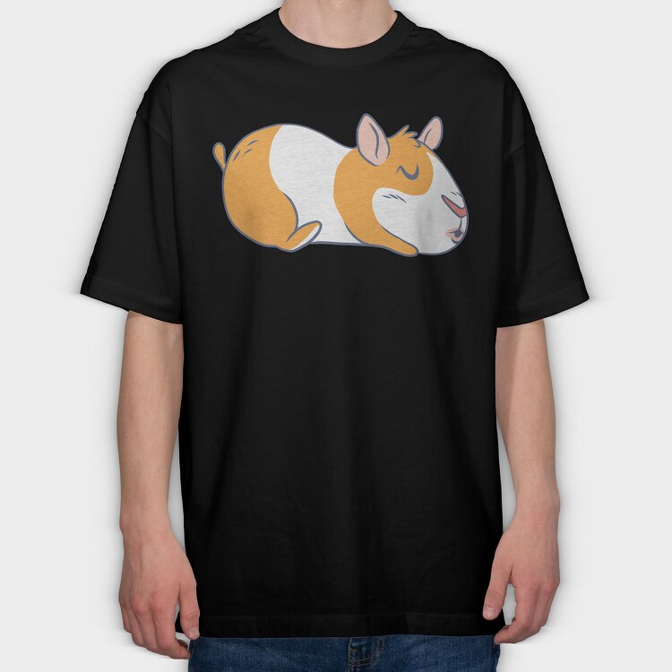 Sleepy Squirrel, Tricou Oversize Barbati (Unisex)