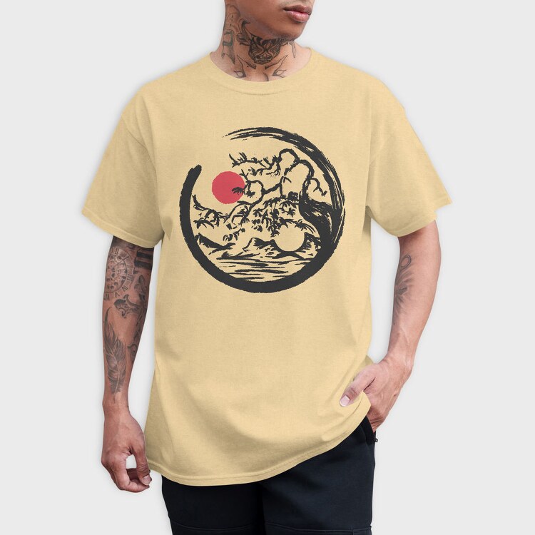 Yin Yang Nature, Tricou Barbati (Unisex)