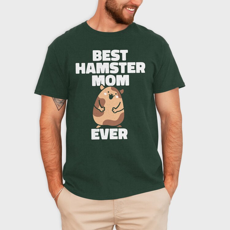 Best Hamster Mom, Tricou Barbati (Unisex)