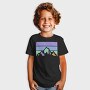 Mountain Retro Sunset, Tricou Copii