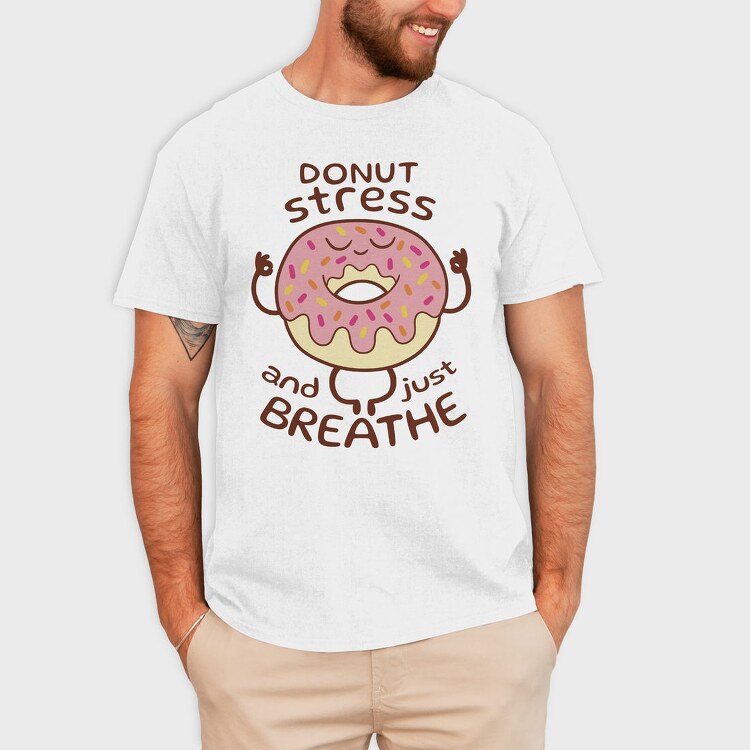 Yoga Donut Stress Relief, Tricou Barbati (Unisex)