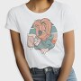 Sloth Animal With Beer Cartoon, Tricou Femei