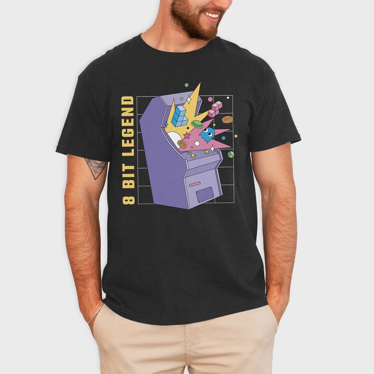 Retro Arcade, Tricou Barbati (Unisex)