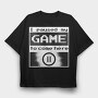 Paused Gamer, Tricou Oversize Barbati (Unisex)