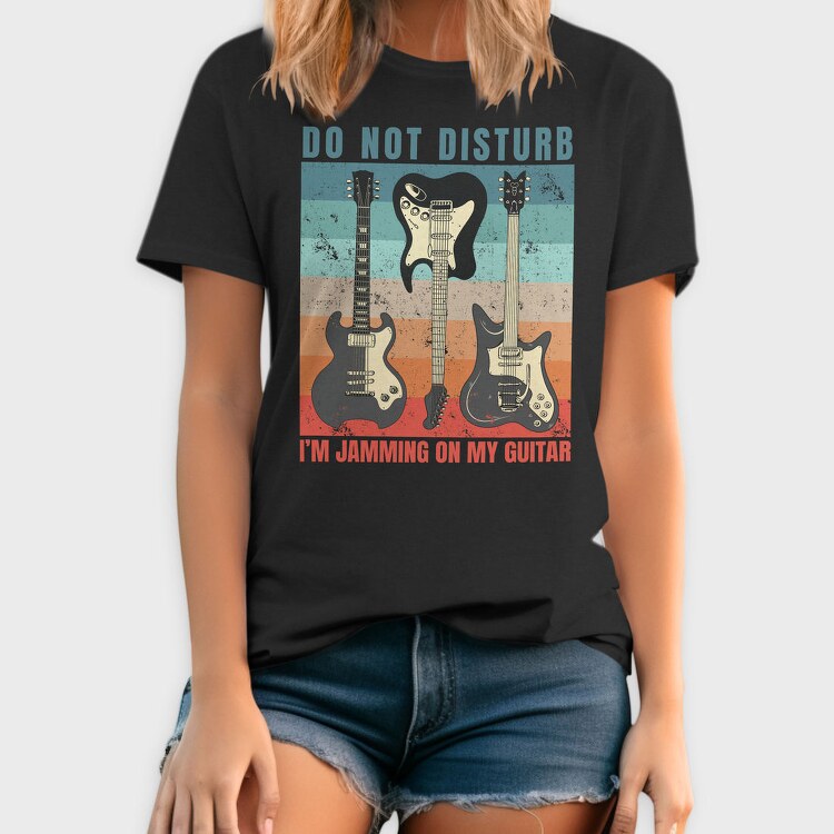 Electric Guitars Retro Sunset Quote, Tricou Barbati (Unisex)