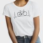 Bicycle Over Heartbeat Line, Tricou Femei