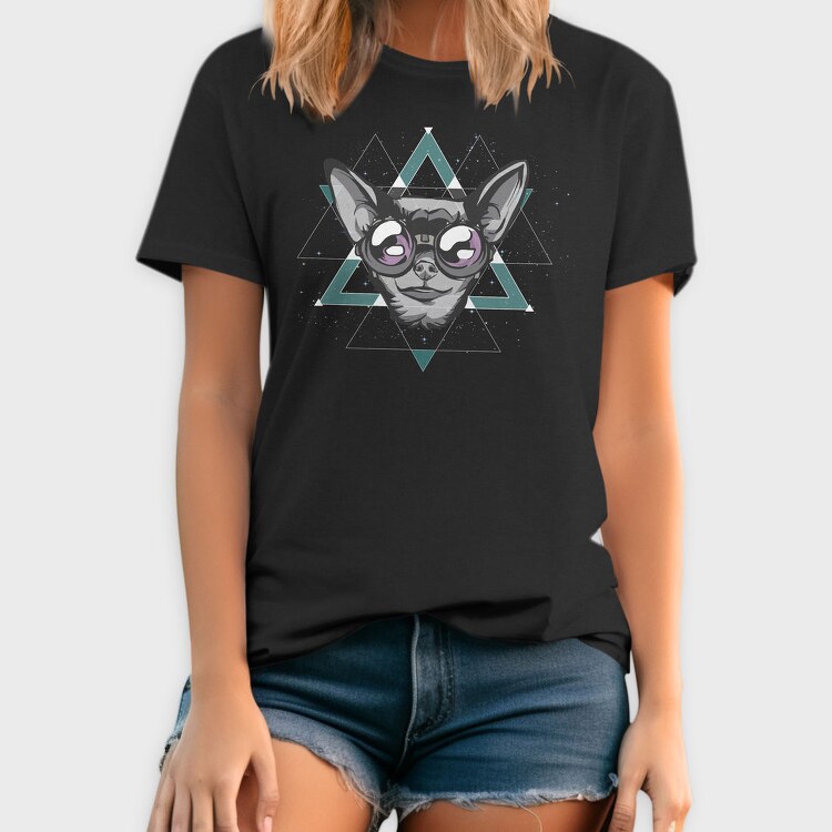 Space Chihuahua Geometry, Tricou Barbati (Unisex)