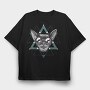 Space Chihuahua Geometry, Tricou Oversize Barbati (Unisex)