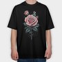 Elegant Roses Traditional, Tricou Oversize Barbati (Unisex)