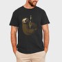 Sloth Hugging Beer, Tricou Barbati (Unisex)
