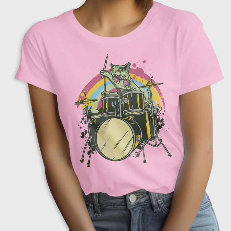 Zombie Cat Drummer, Tricou Femei