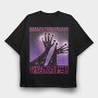 Cosmic Alien Hand In Space Beings 03, Tricou Oversize Barbati (Unisex)