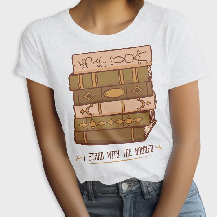 Retro Book Tower, Tricou Femei