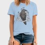 Raven On Nordic Symbol, Tricou Barbati (Unisex)
