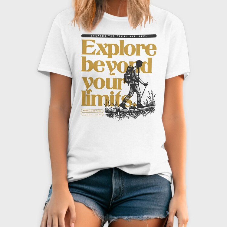Hiking Exploration Quote, Tricou Barbati (Unisex)