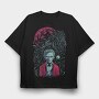 Raven Wizard Magic, Tricou Oversize Barbati (Unisex)