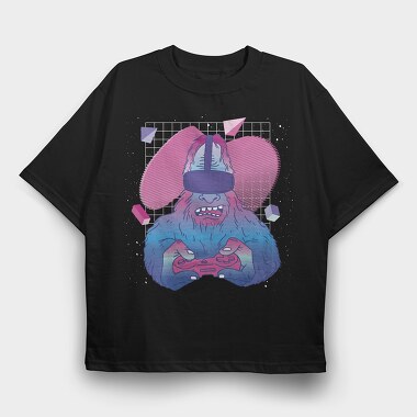 Bigfoot Vaporwave Vr, Tricou Oversize Barbati (Unisex)