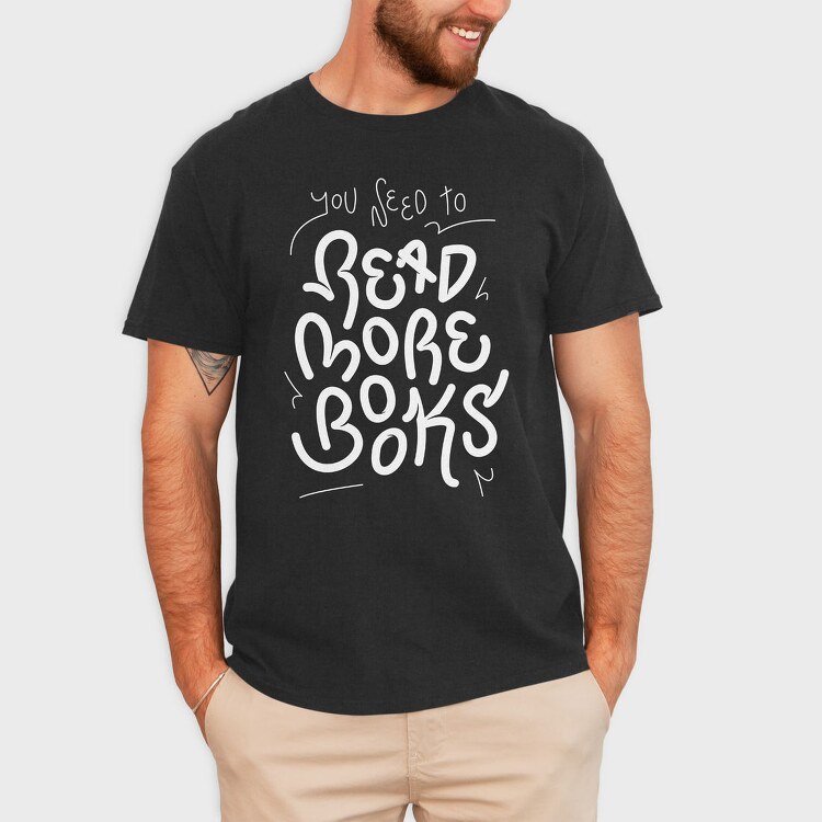 Read More Books, Tricou Barbati (Unisex)