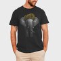 Elephant With Sunflowers Cute, Tricou Barbati (Unisex)