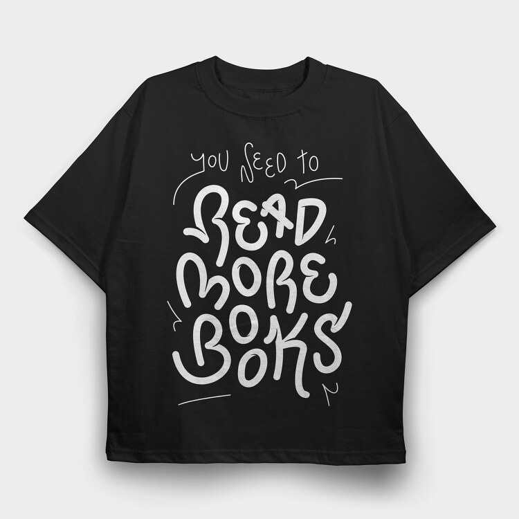 Read More Books, Tricou Oversize Barbati (Unisex)