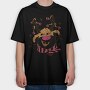 Christmas Cartoon Reindeer, Tricou Oversize Barbati (Unisex)