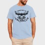 Bird Flying On Skull Crow Front, Tricou Barbati (Unisex)