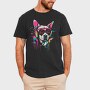 Hip Dog With Headphones Summer Dj, Tricou Barbati (Unisex)