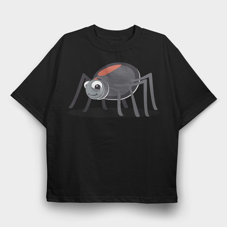 Spider Smiley, Tricou Oversize Barbati (Unisex)
