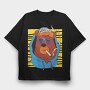 Hip Hop Bear, Tricou Oversize Barbati (Unisex)