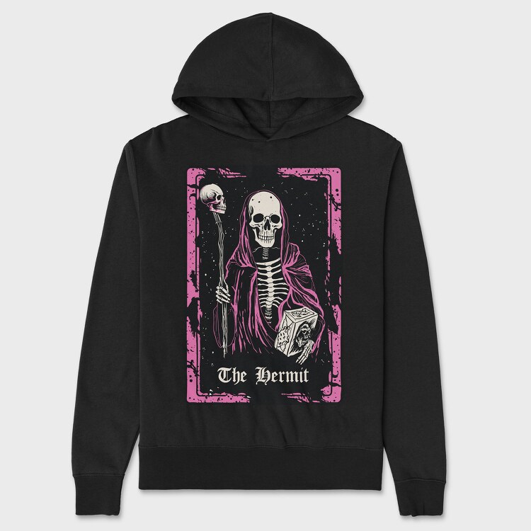 Tarot Card Hermit, Hanorac Oversize Barbati (Unisex)