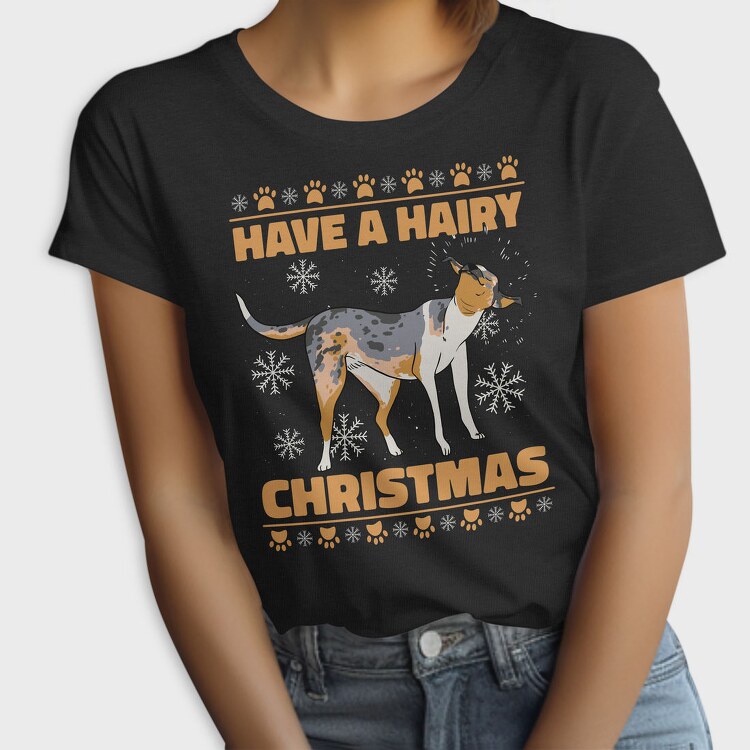 Christmas Dog Hair X Mas, Tricou Femei