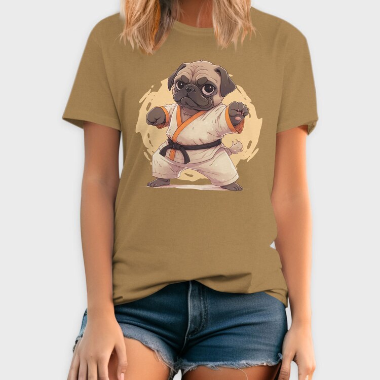 Pug Karate, Tricou Barbati (Unisex)