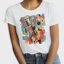 Hip Hop Musician Abstract Music, Tricou Femei