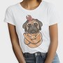 Pug Strong Woman, Tricou Femei