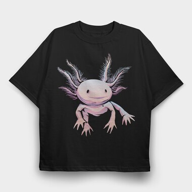 Realistic Axolotl Animal, Tricou Oversize Barbati (Unisex)