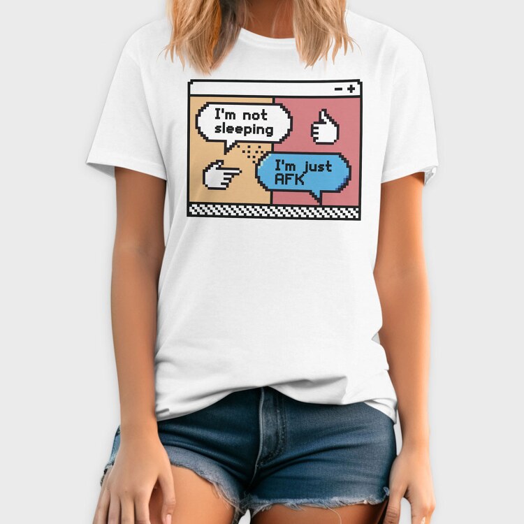 Not Sleepinj Just Afk, Tricou Barbati (Unisex)