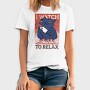 Black Cat With Bloody Knife I Watch Murder Documentaries To Relax, Tricou Barbati (Unisex)