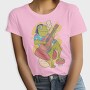 Hippie Frog Playing Guitar, Tricou Femei