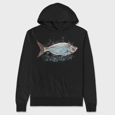 Hanorac Barbati (Unisex), Fish Drawing