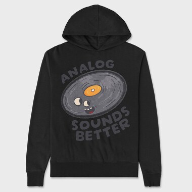 Hanorac Barbati (Unisex), Analog Sounds Better