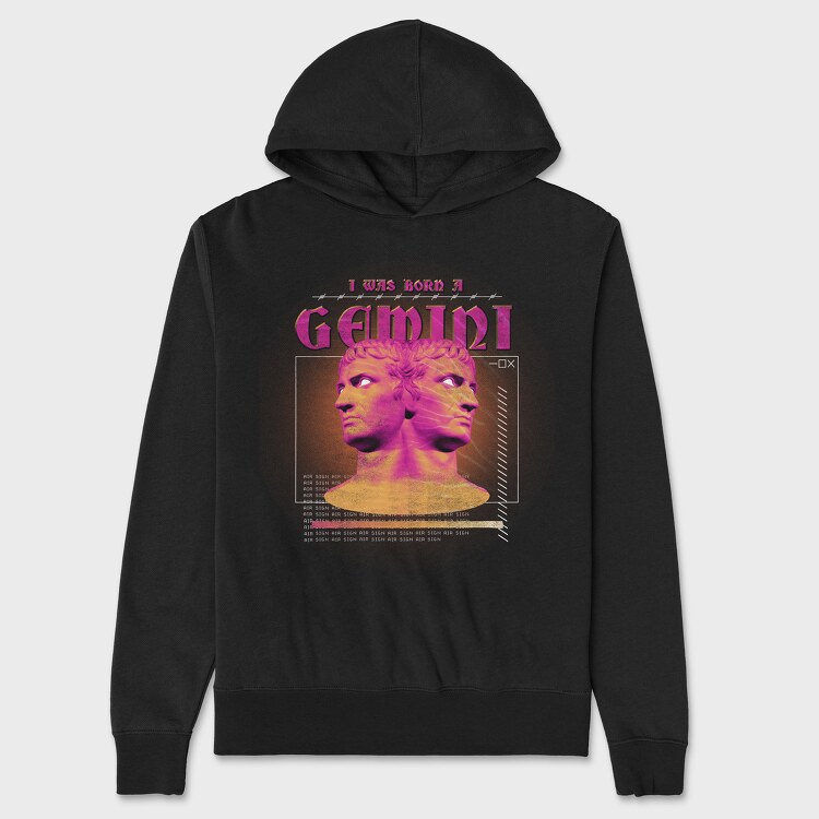 Horoscope Gemini, Hanorac Oversize Barbati (Unisex)