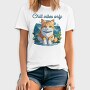 Mountain Cat Chill, Tricou Barbati (Unisex)