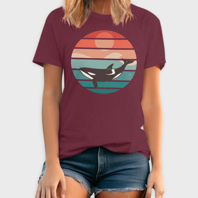 Retro Orca, Tricou Barbati (Unisex)