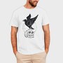Black Raven On A Skull, Tricou Barbati (Unisex)