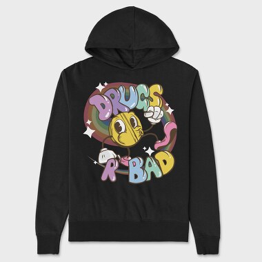 Drugs R Bad Colorful, Hanorac Oversize Barbati (Unisex)