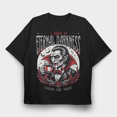 Eternal Darkness Vampire Trend, Tricou Oversize Barbati (Unisex)